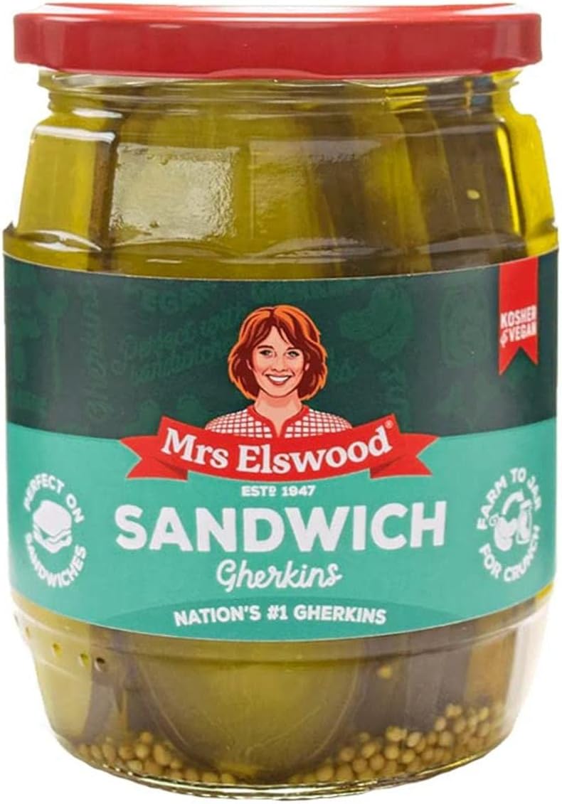 Mrs Elswood Sandwich Gherkins, 540g