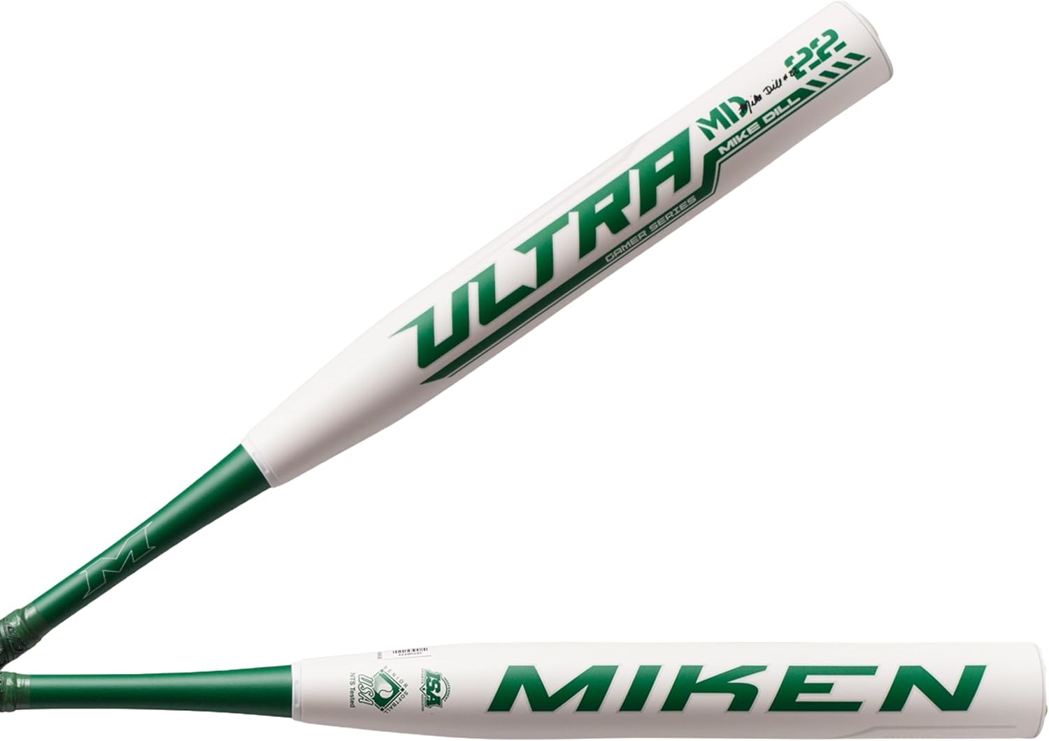 Miken | 2025 | Ultra Gamer MD22 Slowpitch Softball Bat | SSUSA Senior Softball | 13.5" Barrel | Balanced | 2-Piece