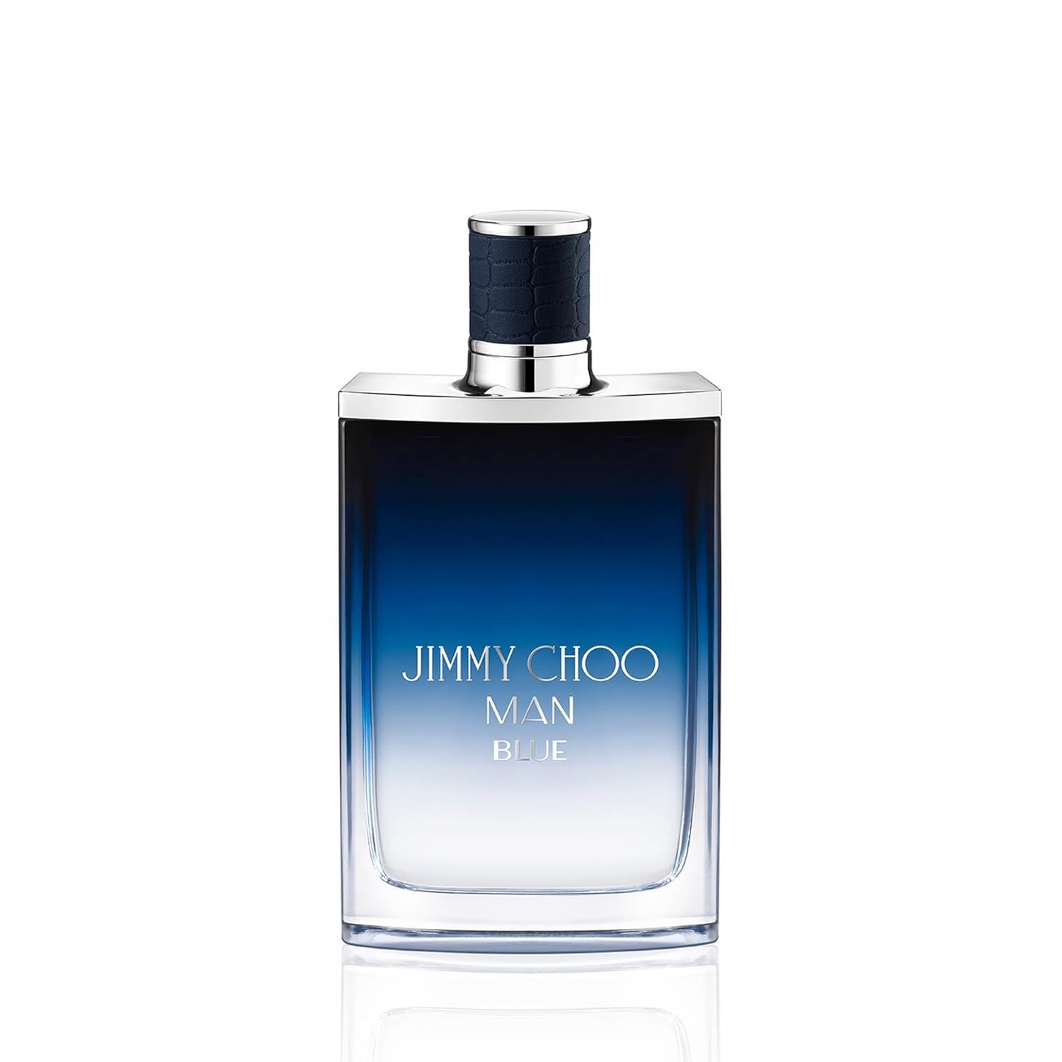 JIMMY CHOO Man Blue Eau de Toilette - Long Lasting Fragrance with notes of Black Pepper, Cypress & Vanilla Bean - Leathery & Woody - 3.3 fl. oz.