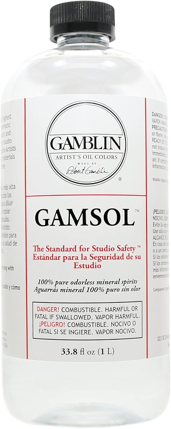 Artists' Grade Gamsol Oil Color Size: 1 Liter, 33.8 Fl. Oz.