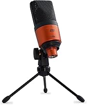ESI cosMik 10 Studio Condenser Mic: Cardioid, Low Noise, Ideal for Vocals, Instruments, Streaming, with Stand & Cable