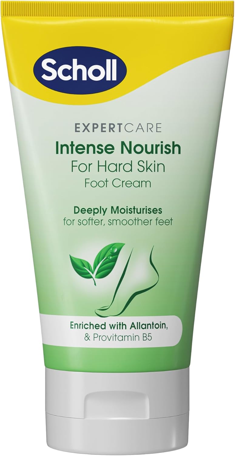 Scholl ExpertCare Intense Nourish Foot Cream for Hard Skin 150ml, Deeply Moisturising Cream with Urea, Vitamin E & Provitamin B5 Complex for Softer Smoother Feet