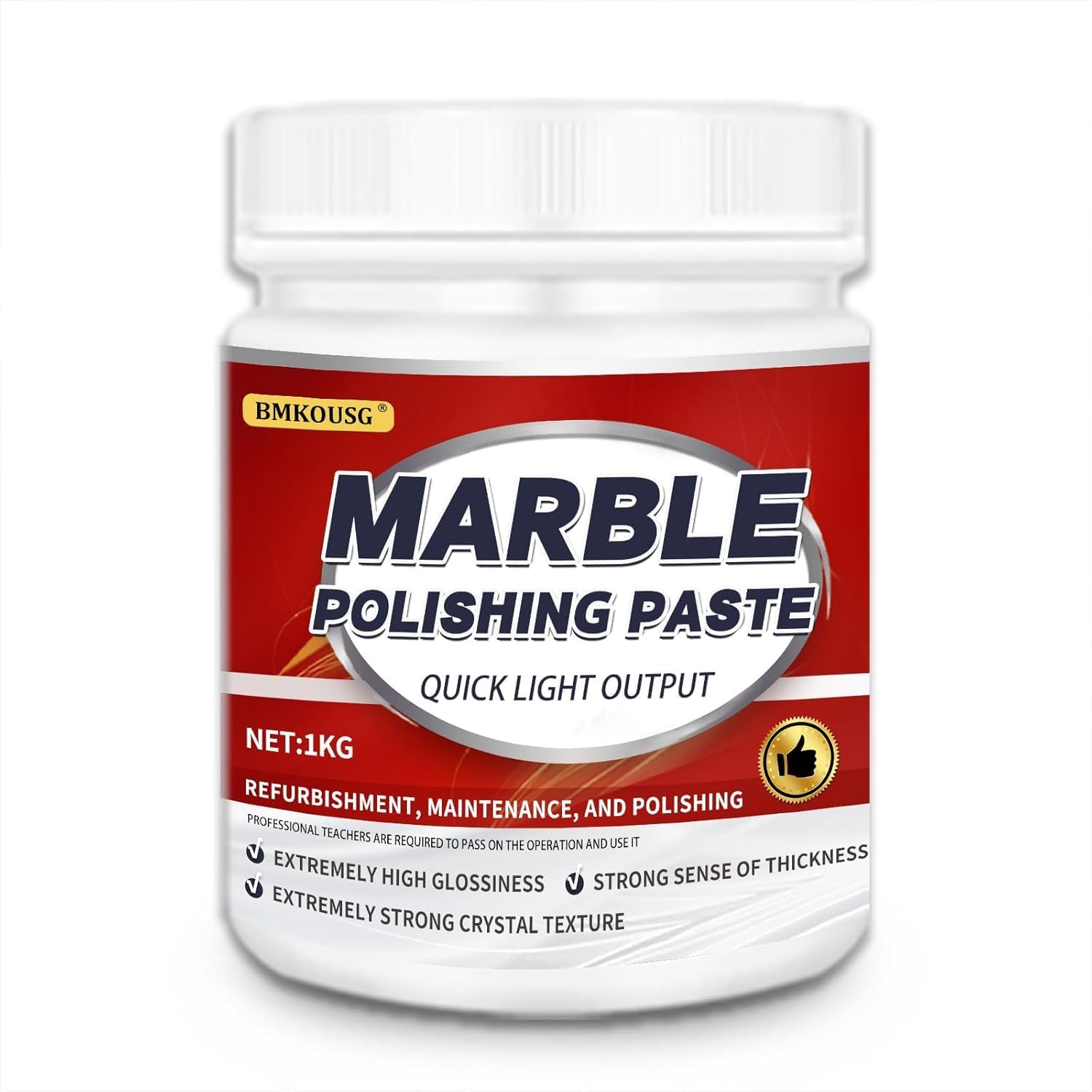 Marble Polishing Paste,Marble Polishing Compound,Marble Polishing Kit,Marble Cleaner Countertop,Quartz Polish,Marble Sealer and Protectant 2.2LB (1Pce)