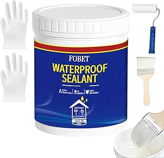 Waterproof Flex Seal Liquid (500 g,Full Tools,Clear),Invisible Waterproof Agent,Waterproof sealant,Indoor and Outdoor Water-Based Waterproof Coating