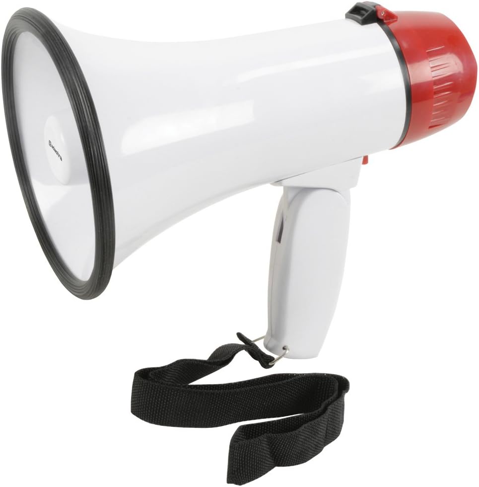 Adastra | Rechargable Megaphone With Foldable Handle & Wrist Strap 10W with Siren