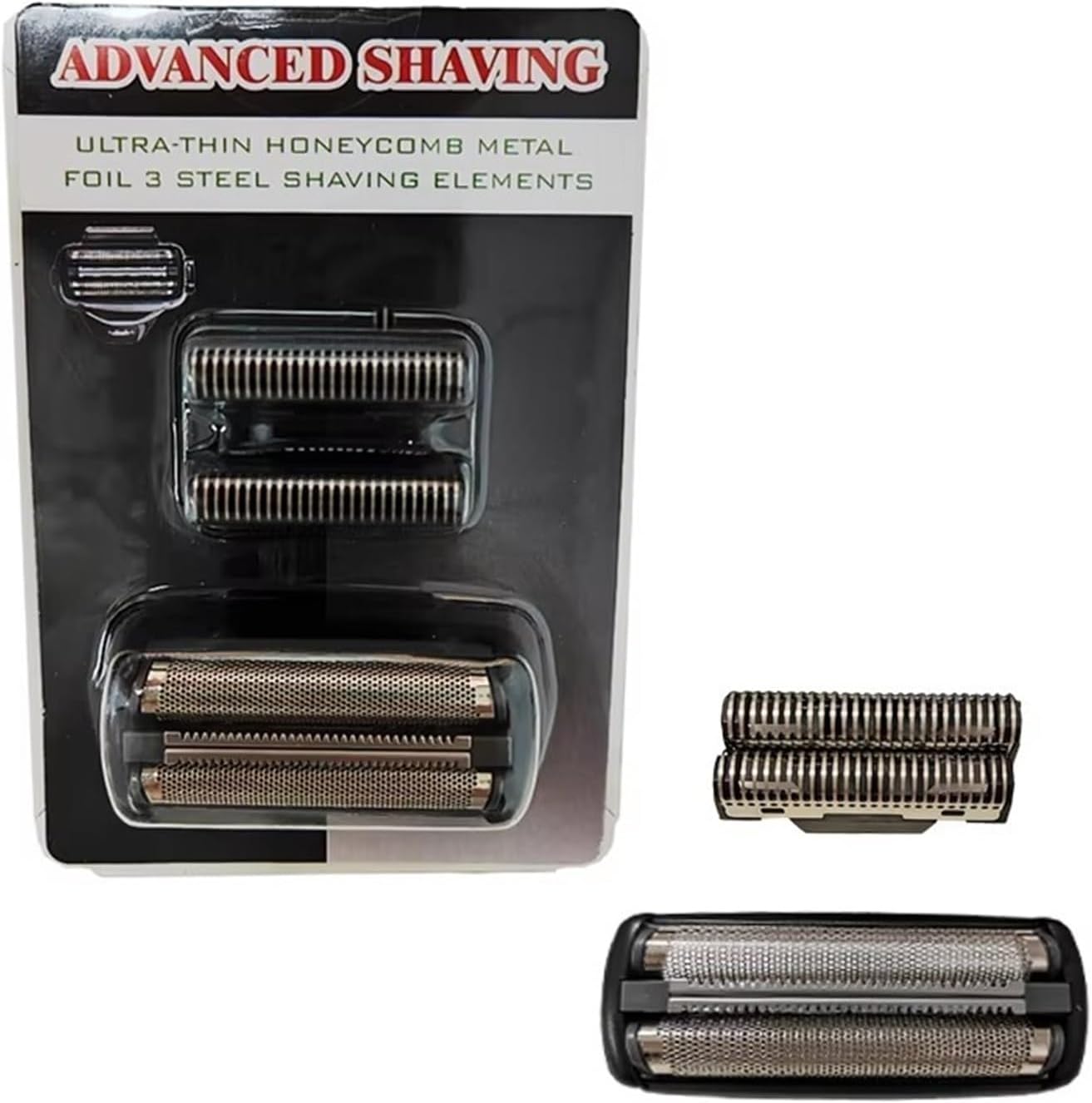 Shaver Replacement Foil And Cutters(1pcs Blade+1pcs Mesh)/set ，Compatible For SURKER，9008 Shaver