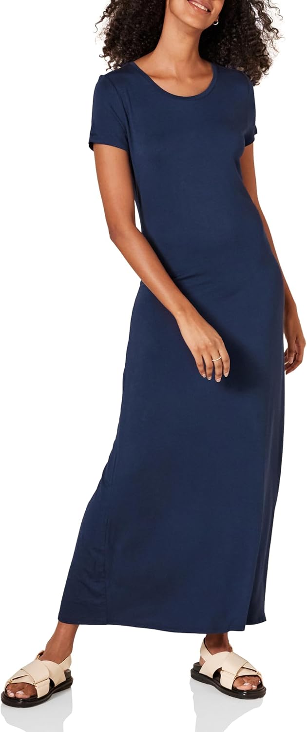 Amazon Essentials Women's Short-Sleeve Maxi Dress