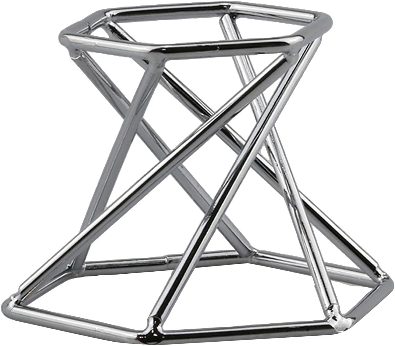 Perfeclan Crystal Glass Stand Display for Mineral Rocks Gemstones Geode,