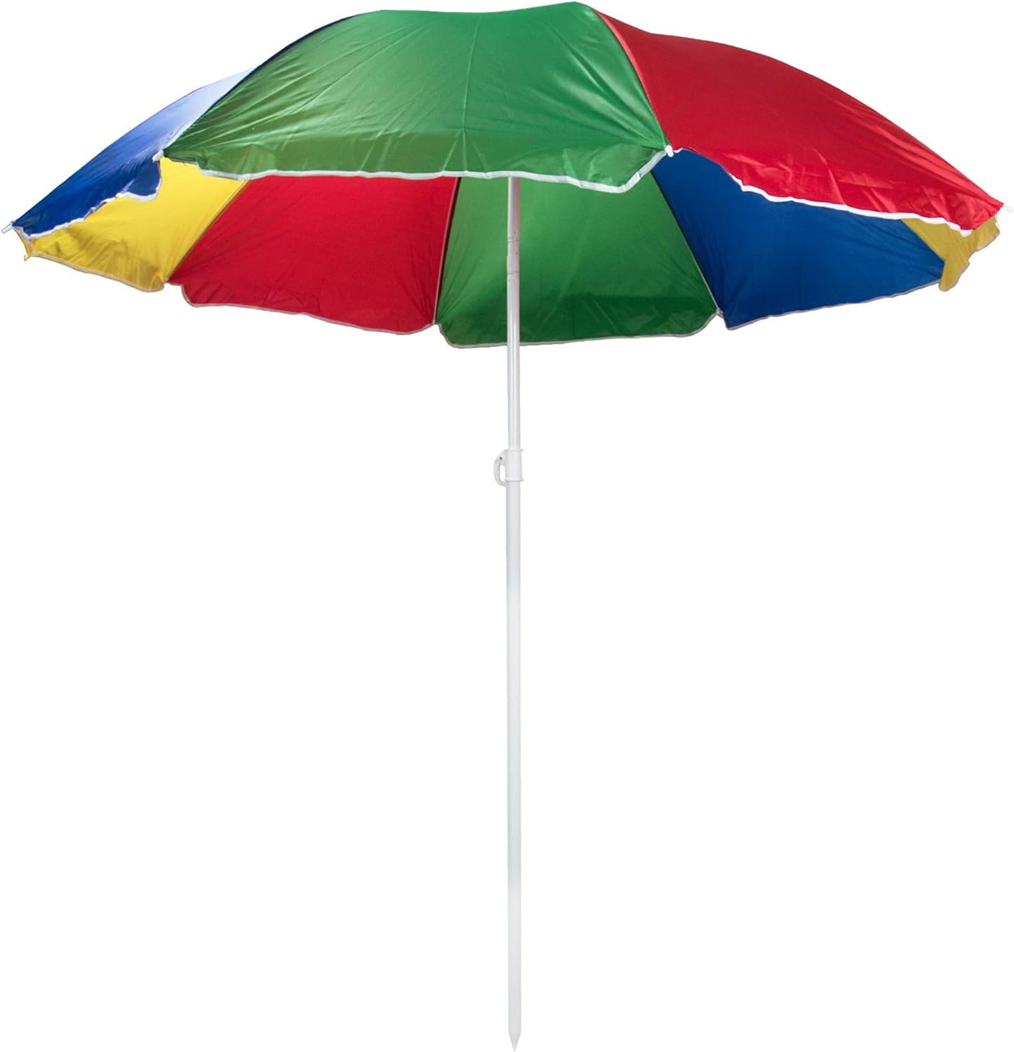Albert Austin 6ft/180cm Large Garden Parasol Multicolour Outdoor Beach Umbrella with UV Protection Lightweight & Portable Sunshade Adjustable Height and Tilting Feature Outdoor Umbrella for Garden