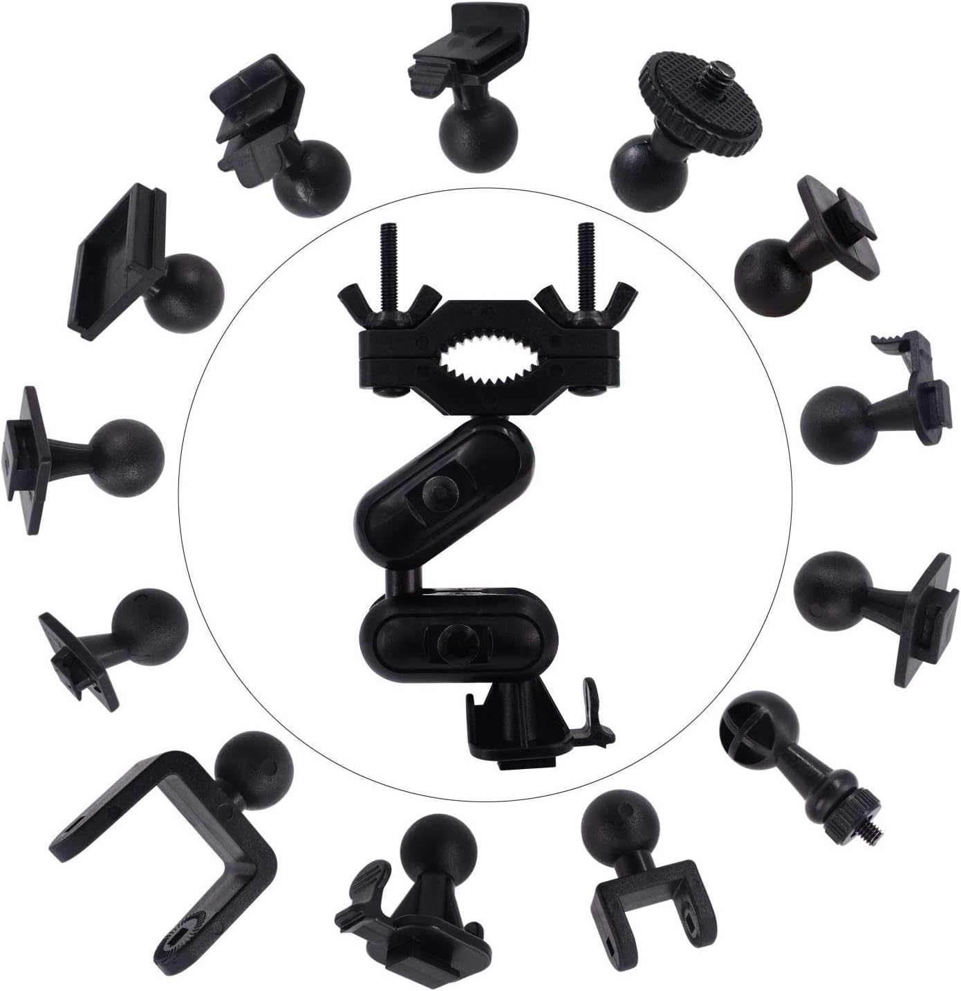 Professional Rearview Mirror Dash Cam Mount Holder - Fits 99% On-Dash Cameras with Various Joints