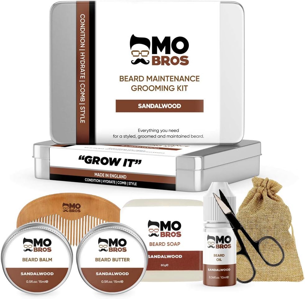 Beard Grooming Kit for Men | Beard Growth Kit | Beard Care Kit | Sandalwood
