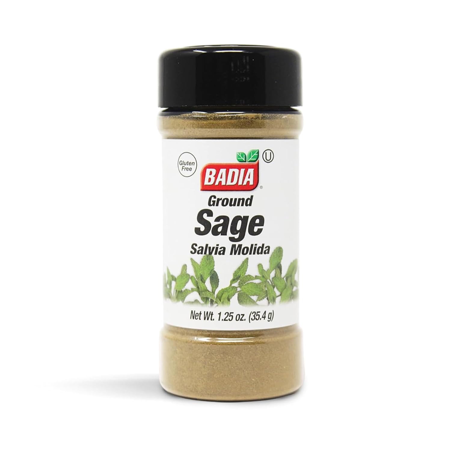 Badia Ground Sage, 1.25 oz – Aromatic & Flavorful Herb for Cooking & Seasoning – Earthy Savory Flavor