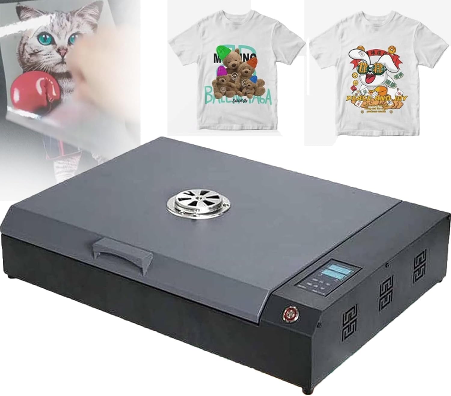 Dtf Curing Machine,A3 Portable Dtf Printer Dual Heating, 930w Dtf Dryer Oven, 0-200°C & 1-999sdrying Oven Digital Display,Heat Transfer Film Printing for DIY Clothing