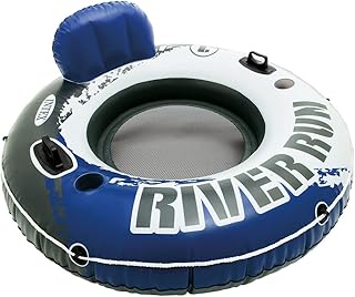 Intex River Run Inflatable Floating Tube Water Raft for Lake River Pool