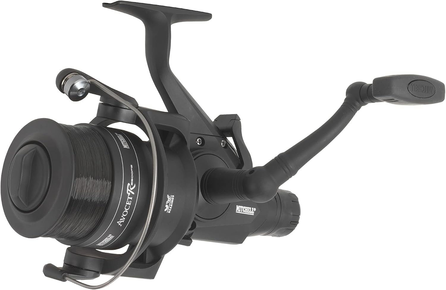 Mitchell Avocet Black Edition Carp and Catfish Reel - Supplied Pre-spooled With Fishing Line