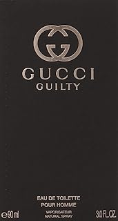 Gucci Guilty by Gucci for Men Eau de Toilette Spray, 3 Fl Oz (Pack of 1)