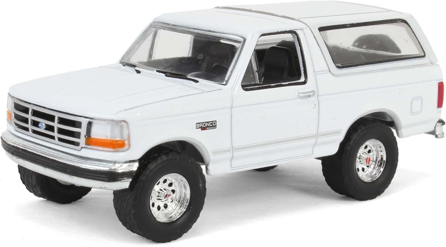 Greenlight 1/64 1993 Bronco XLT, Oxford White, Hobby Exclusive 30452