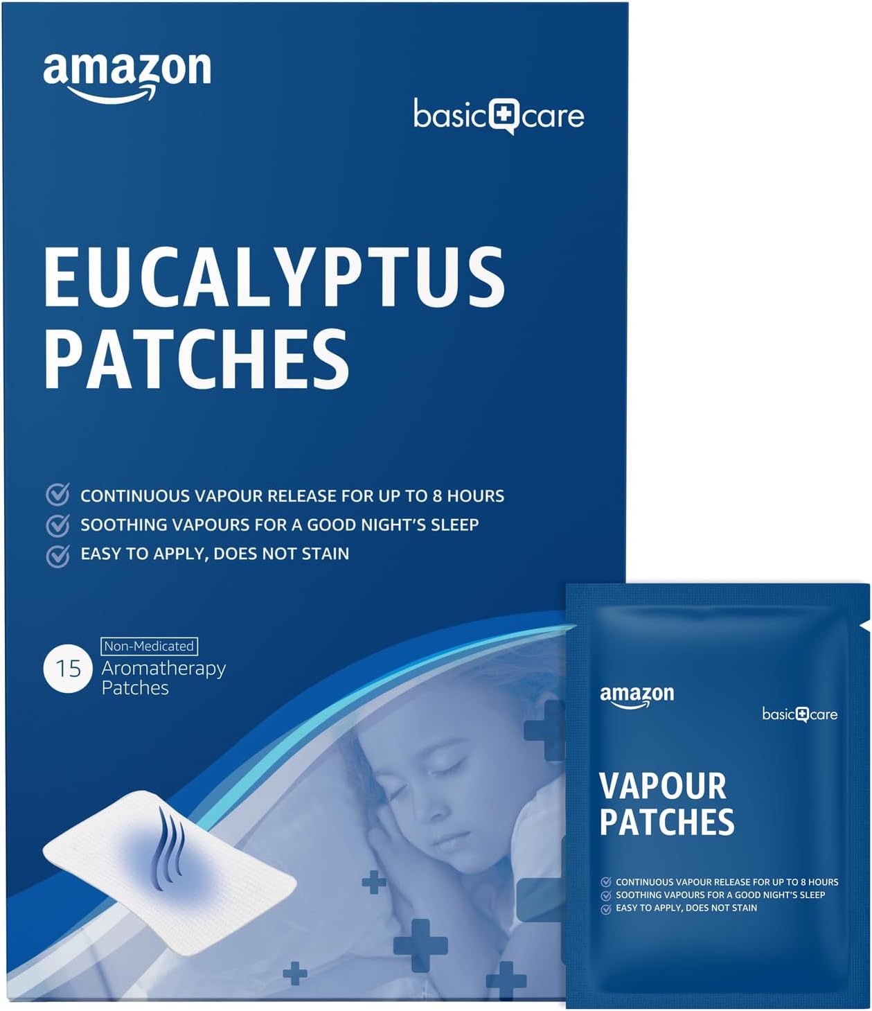 Amazon Basic Care Vapour Patches, 15 Count