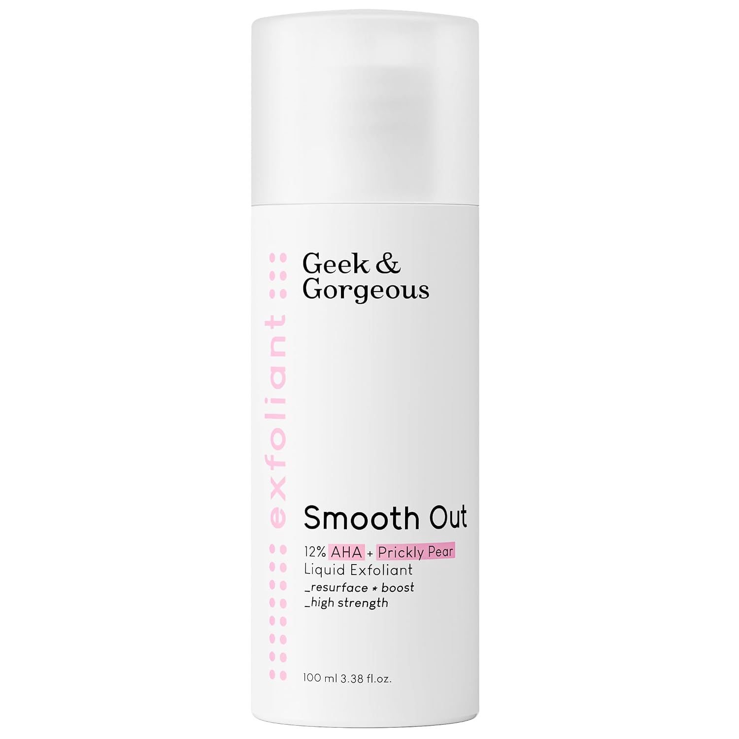 Geek & Gorgeous Smooth Out 12% AHA Exfoliating Liquid, 3.38 oz