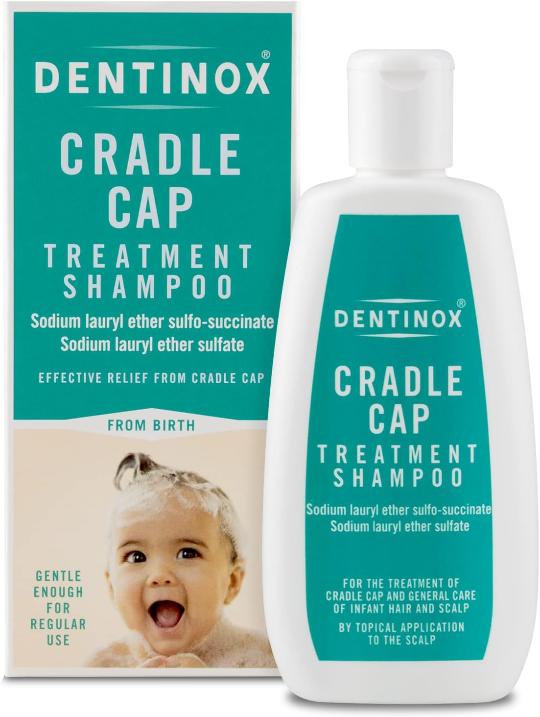 Dentinox Cradle Cap Treatment Shampoo for Babies, 125 milliliters
