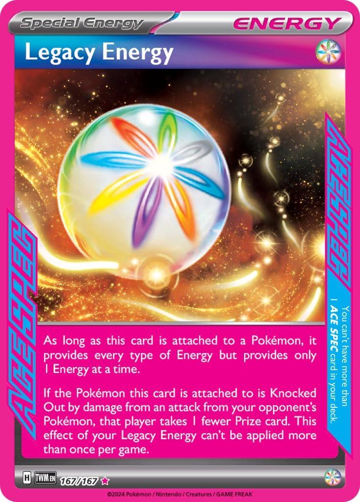 Pokemon Legacy Energy 167/167 Twilight Masquerade Ace Spec Card