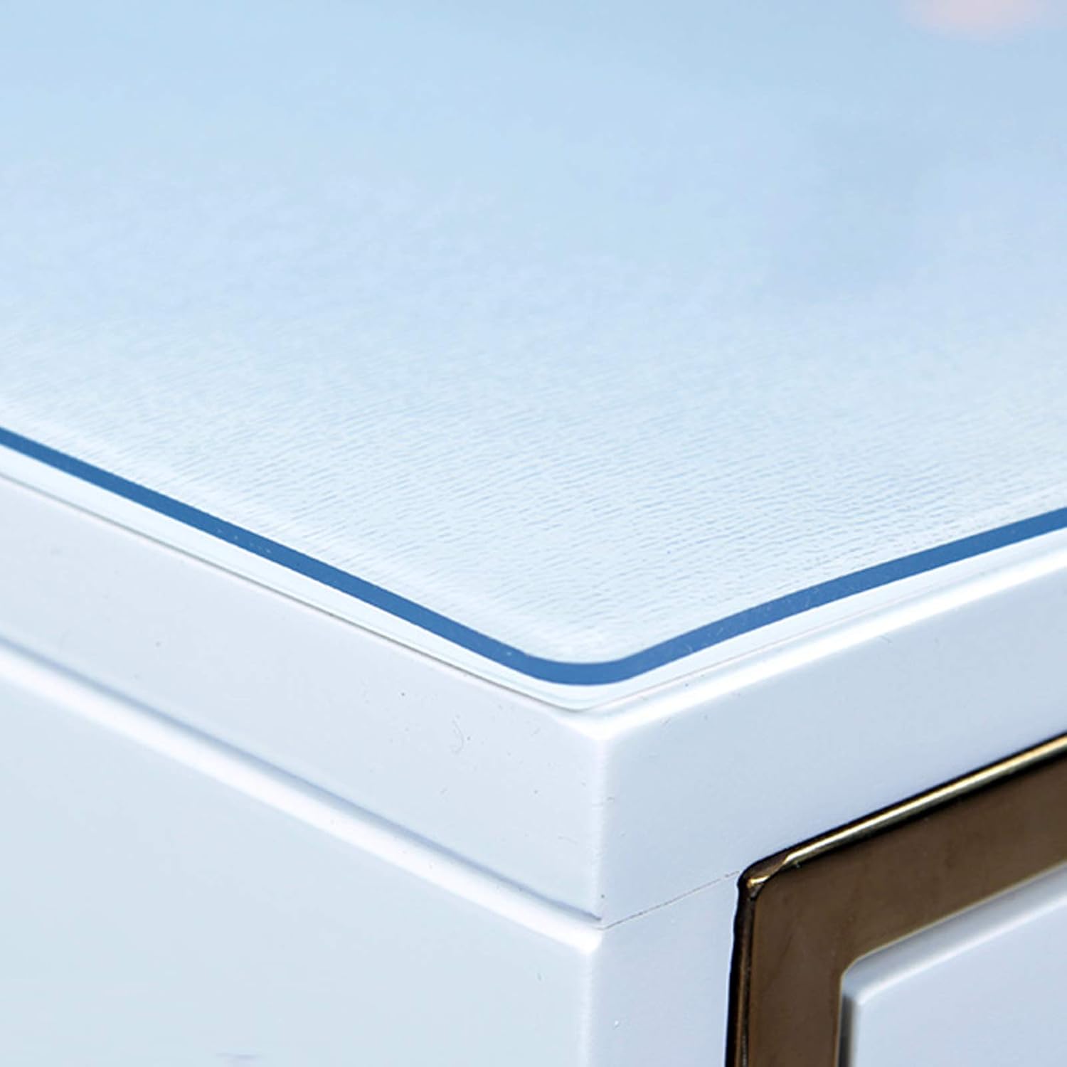 3mm Thick Table Protector,Transparent Tablecloth,Clear Table Cover Protector,Heat Resistant (Up to 176°F),Frosted Table Cover,Waterproof PVC Protector,Desk Pad,55 Sizes (40x140cm/16x55in)