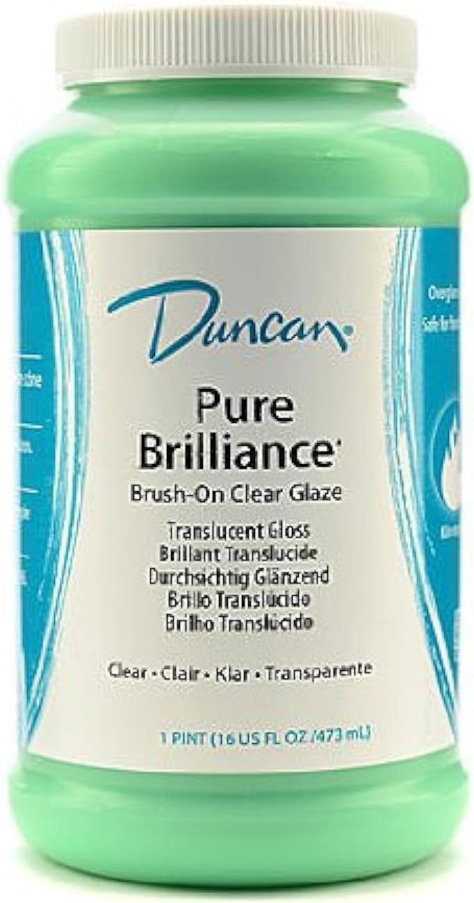 Duncan Pure Brilliance Clear Glaze Brush-on Glaze 16 oz. jar