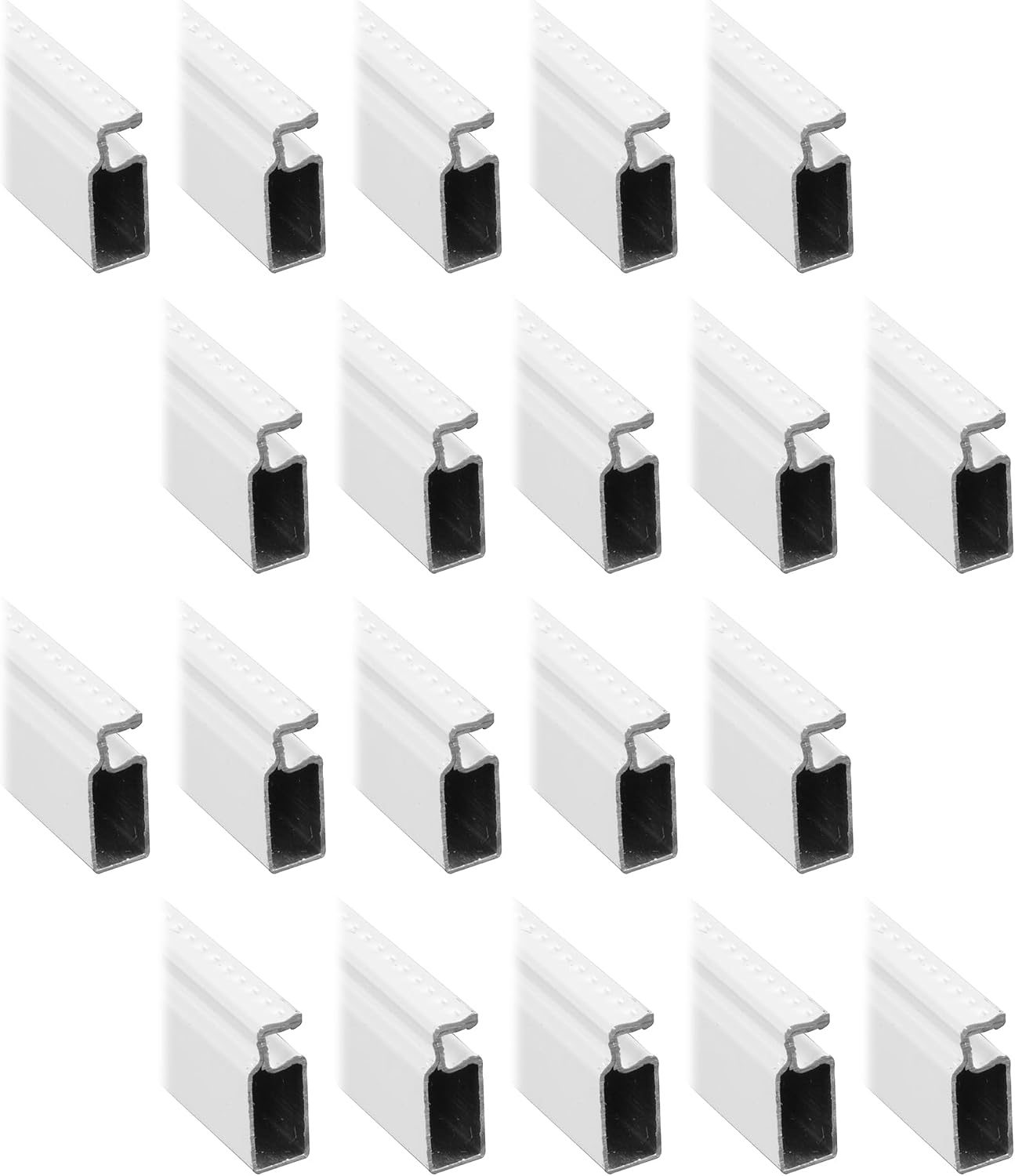 PRIME-LINE Aluminum Screen Frame, 5/16 x 3/4 x 72", White (Box of 20)