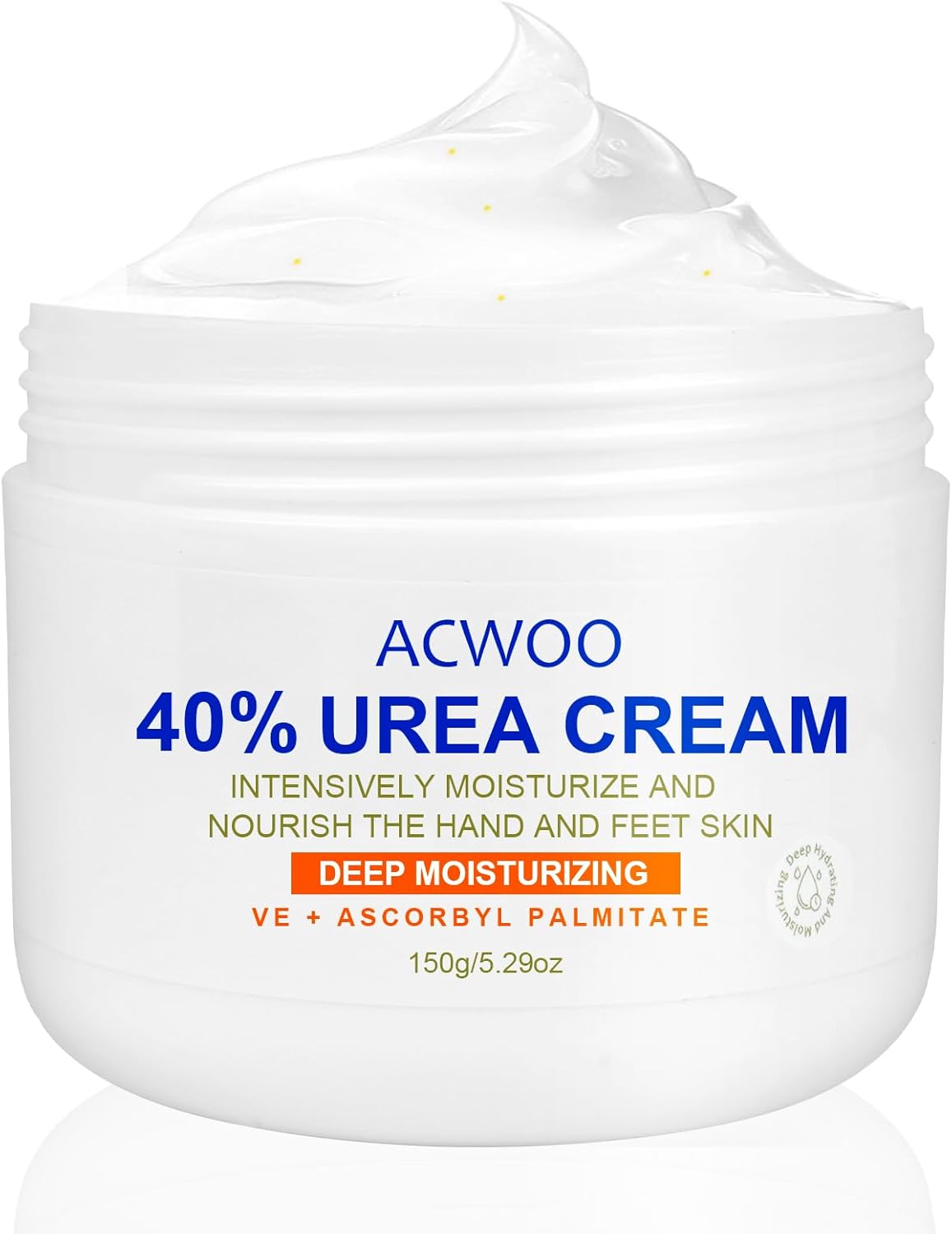 ACWOO Urea Cream 40%, Urea Foot Cream, 150g Urea Cream for Feet, Urea Foot & Hand Cream for Cracked Heels and Dry Skin, Foot Nourishing Frost for Callus Remover, 40% Urea Lotion for Feet