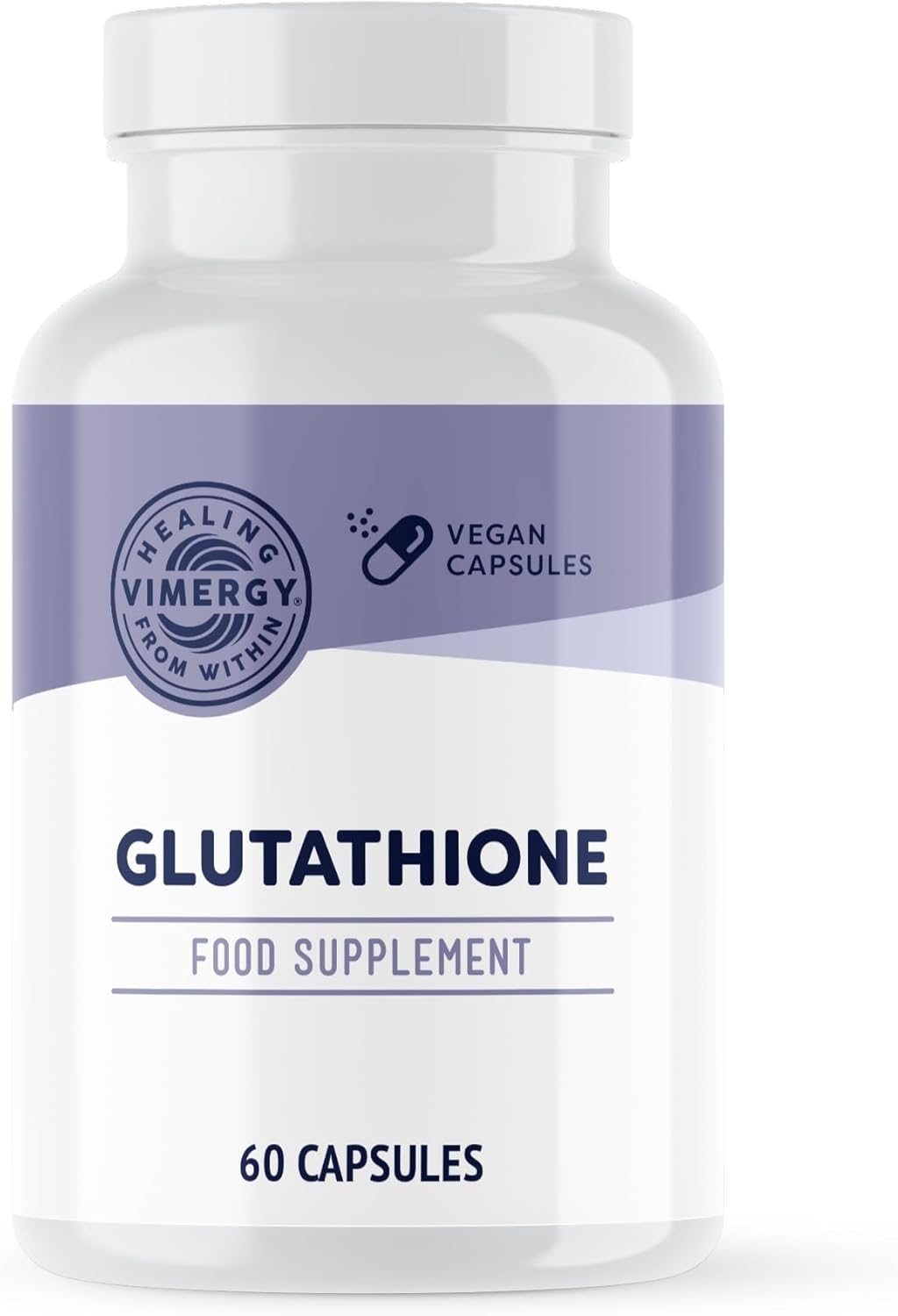Vimergy Glutathione Capsules, 60 Servings - Natural Immune Supporting, Antioxidant & Detox Supplement - Gluten-Free, Kosher, Soy-Free, Vegan, Paleo Friendly