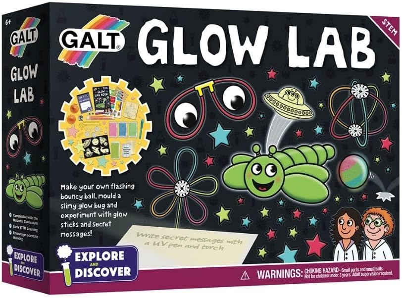 Galt Toys, Glow Lab, Science Kits for Kids, Ages 6+, Multicolor