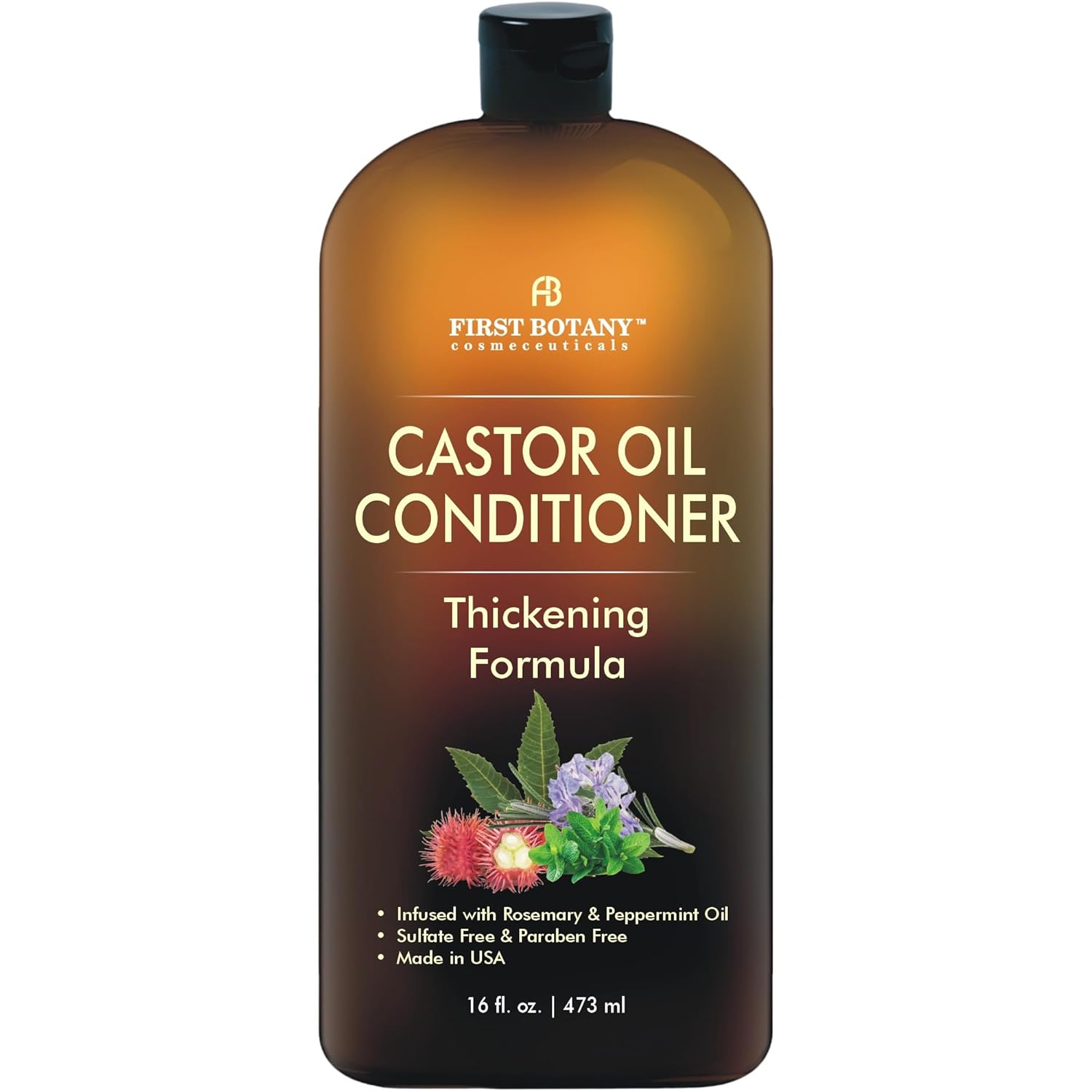 Castor Oil Conditioner - An Anti Hair Loss Conditioner Thickening formula For Hair Regrowth, Anti Thinning Sulfate Free For Men & Women Anti Dandruff Treatment 16 fl oz