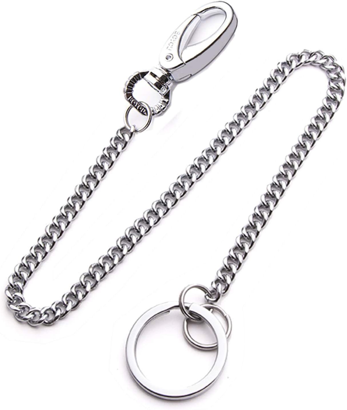 Key Chain, 38cm Long Heavy Duty Key Ring with Belt Clip For Men&Women