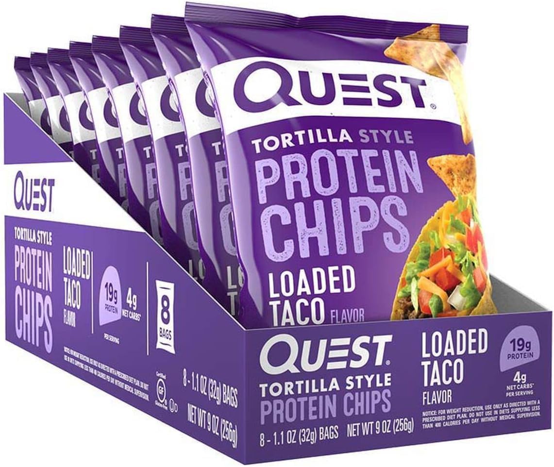 Quest Tortilla Chips Loaded Taco 8-Pack
