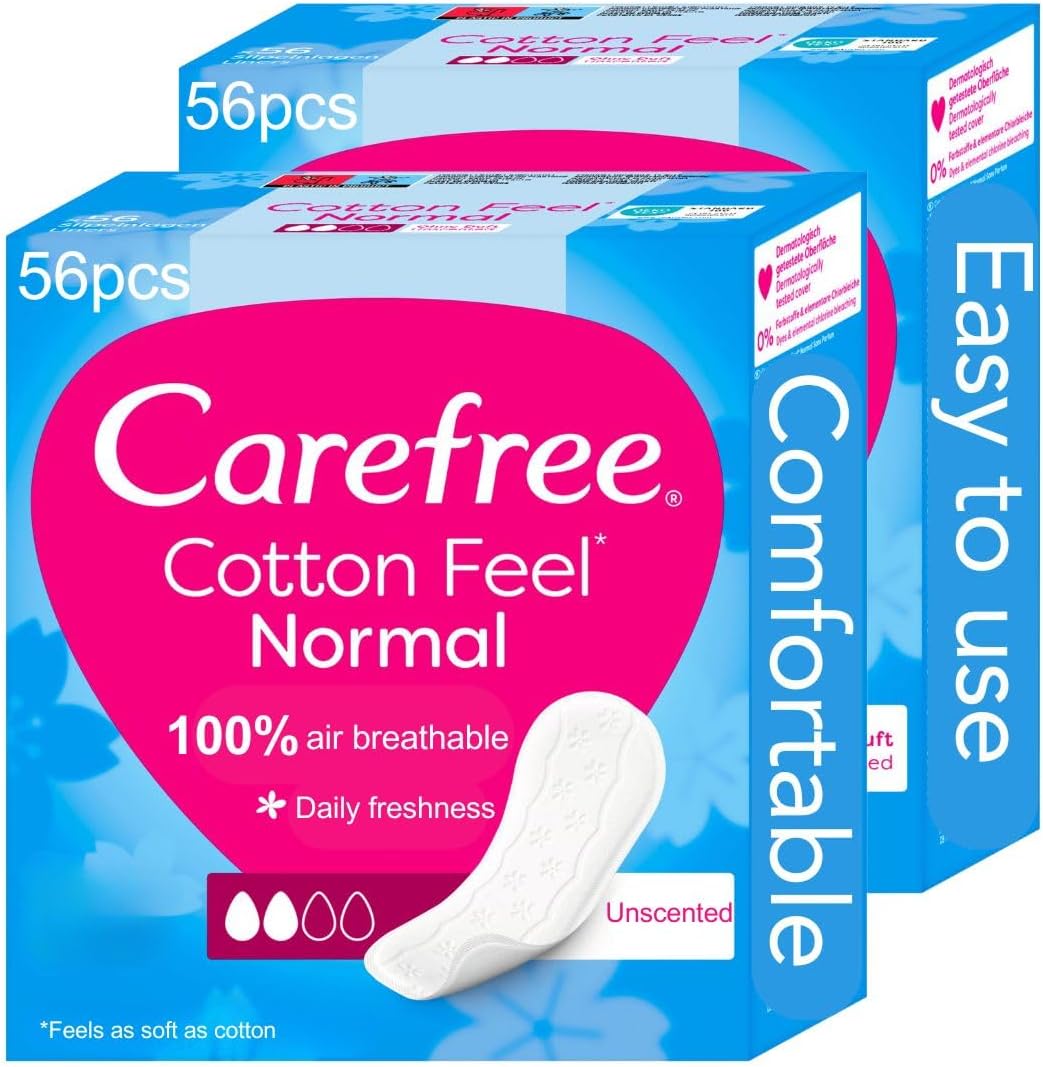 Second One - 2 x 56pcs Panty Liners for Women Comfortable Feeling Sanitary Pads Perfect Fit Design Pads for Women Sanitary