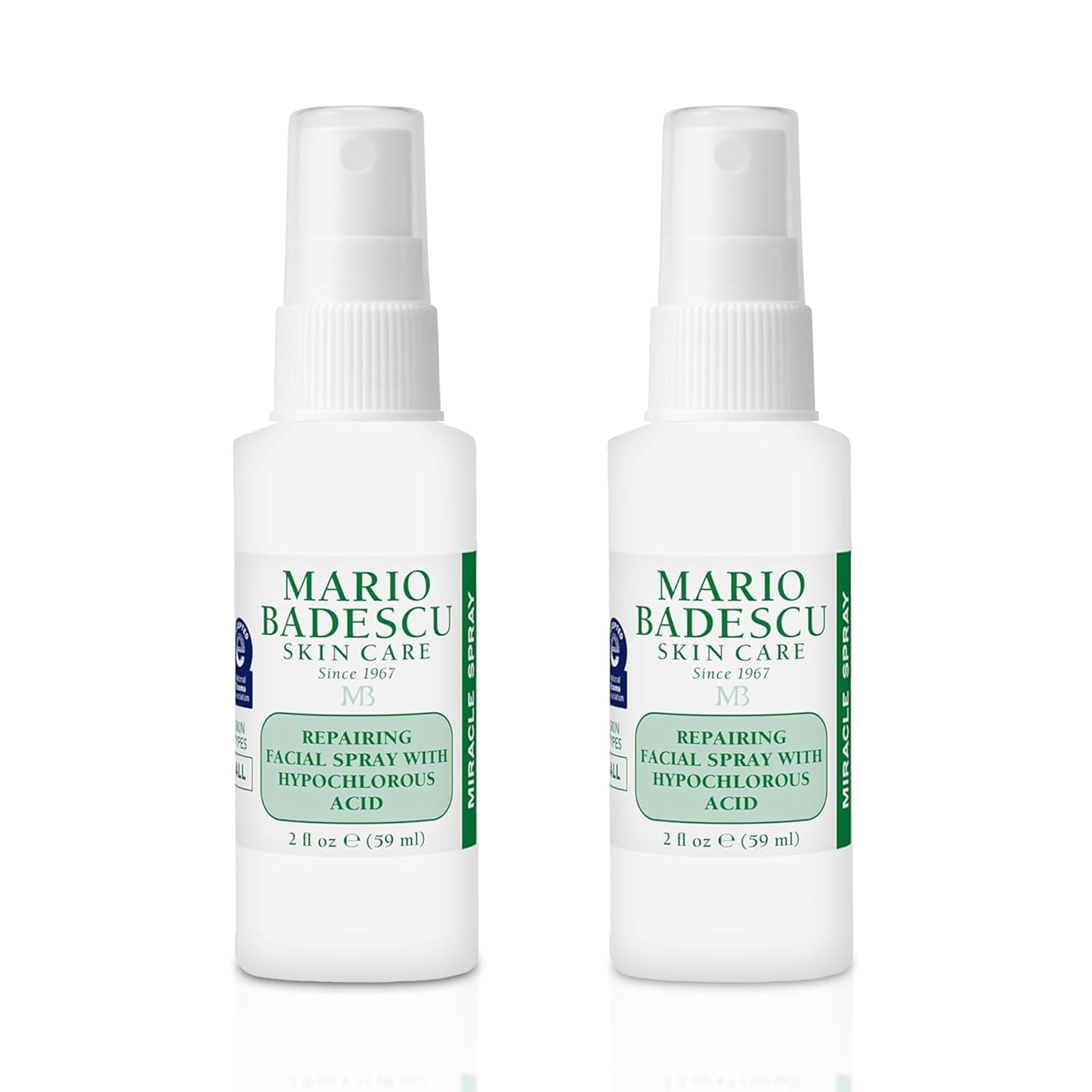 Mario Badescu Repairing HOCl Facial Spray with Hypochlorous Acid – Soothes & Calms Angry, Irritated Skin, Reduce Redness & Flare-Ups – pH Balancing, Non-Irritating Cleanser, Fragrance-Free