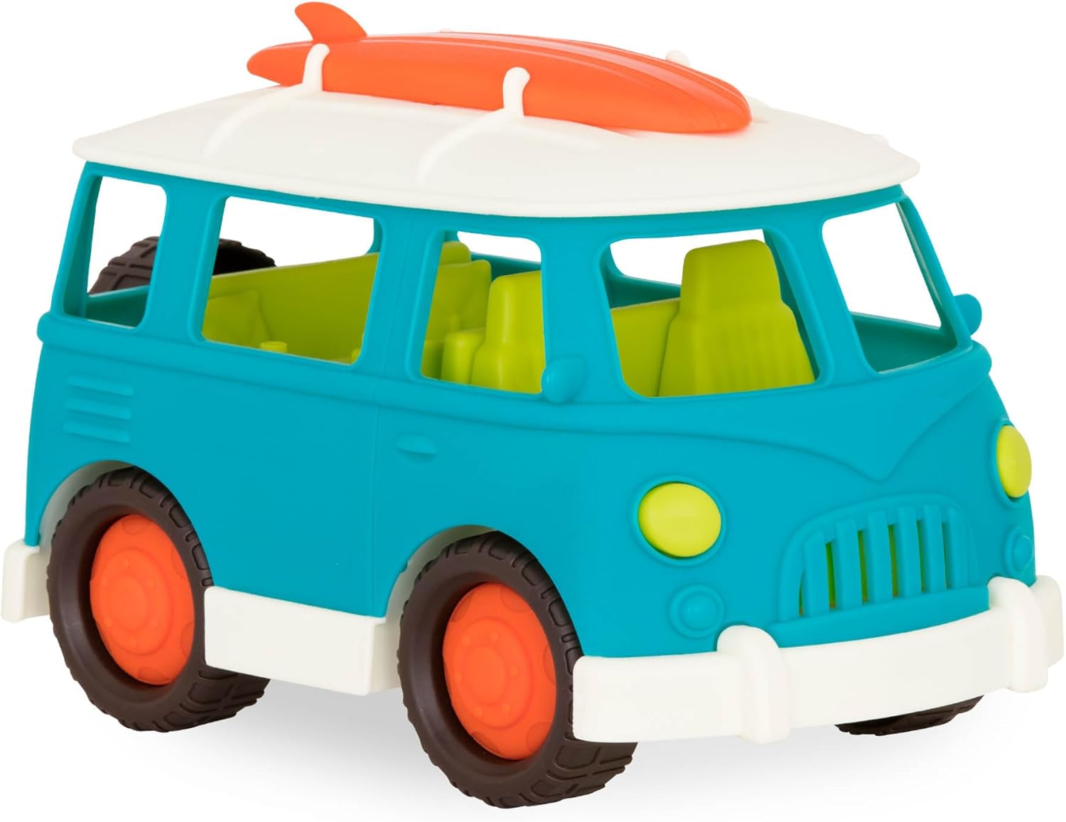 Battat- Wonder Wheels - Blue Toy Camper Van – Toy Rv For Kids, Toddlers – Realistic Details- Recyclable Materials- Camper Van- 1 Year +