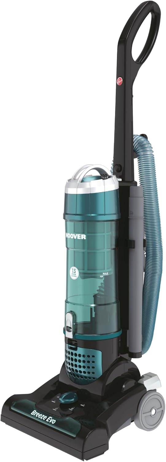 Hoover Breeze EVO Bagless Upright Vacuum Cleaner - Lightweight and Compact Design with Long Reach 4.5m Stretch Hose and 7m Power Cord - 3L Large Dust Capacity - Powerful Suction TH31BO01