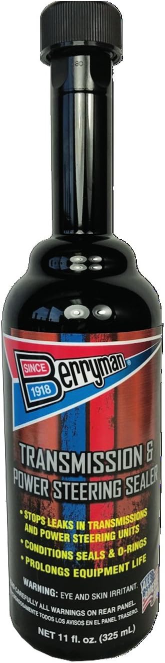 Berryman Products 0712 Transmission and Power Steering Sealer with Easy Pour-in Long-Neck Bottle, 11 Ounce, (Single Unit)