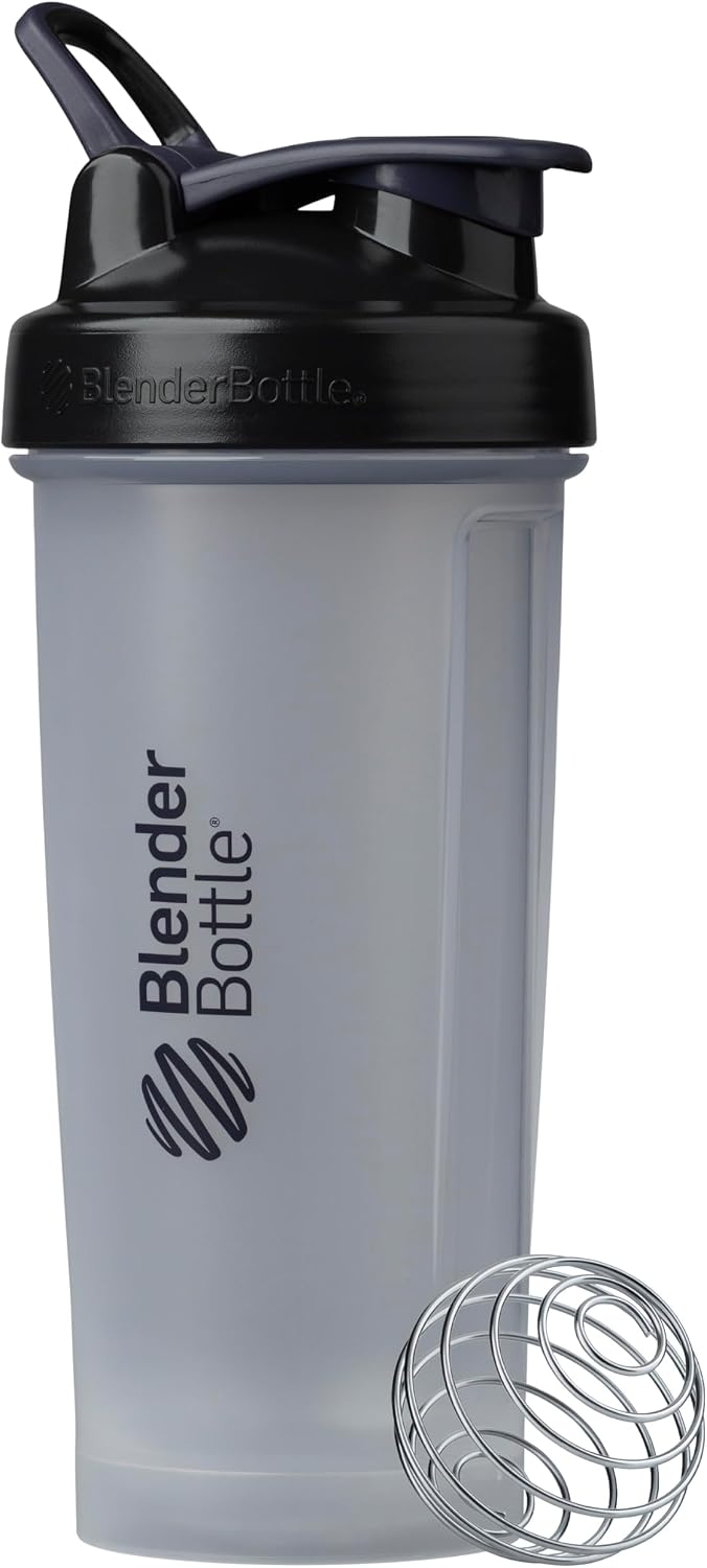 BlenderBottle Classic V2 Plastic Shaker Bottle 28 oz Black