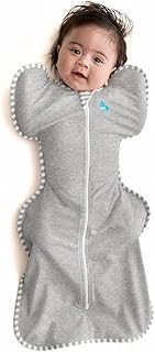 Love to Dream Swaddle UP, Baby Sleep Sack, Self-Soothing Swaddles for Newborns, Improves Sleep, Snug Fit Helps Calm Startle Reflex, New Born Essentials for Baby, Small 8-13lbs, Gray
