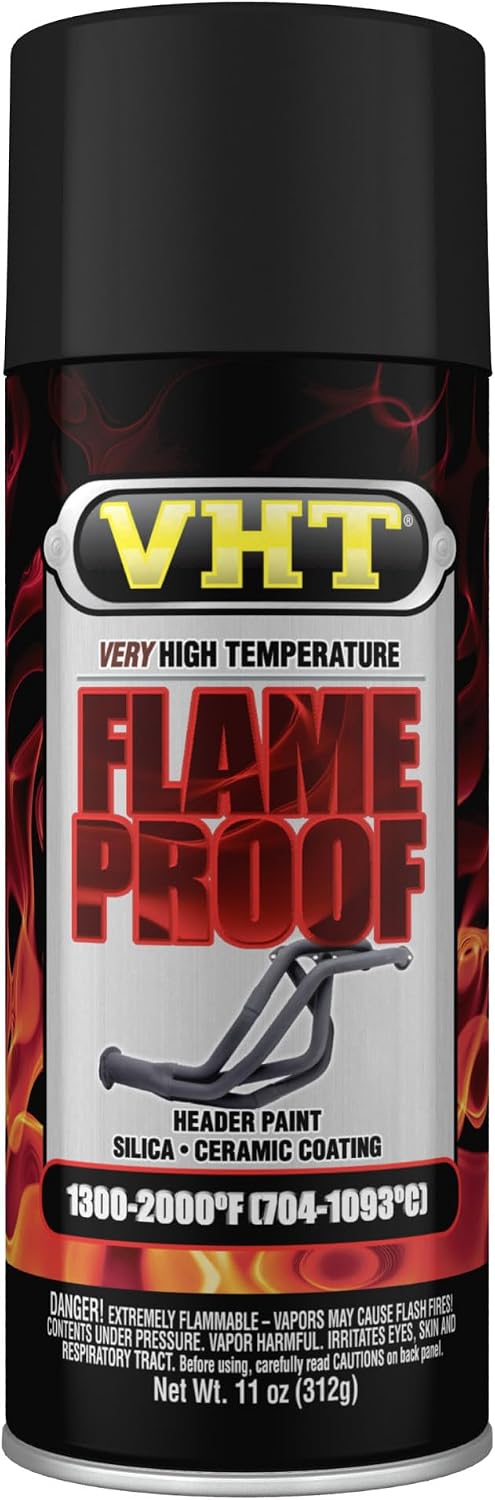 VHT Flameproof Coating, Flat, Black, 11 oz