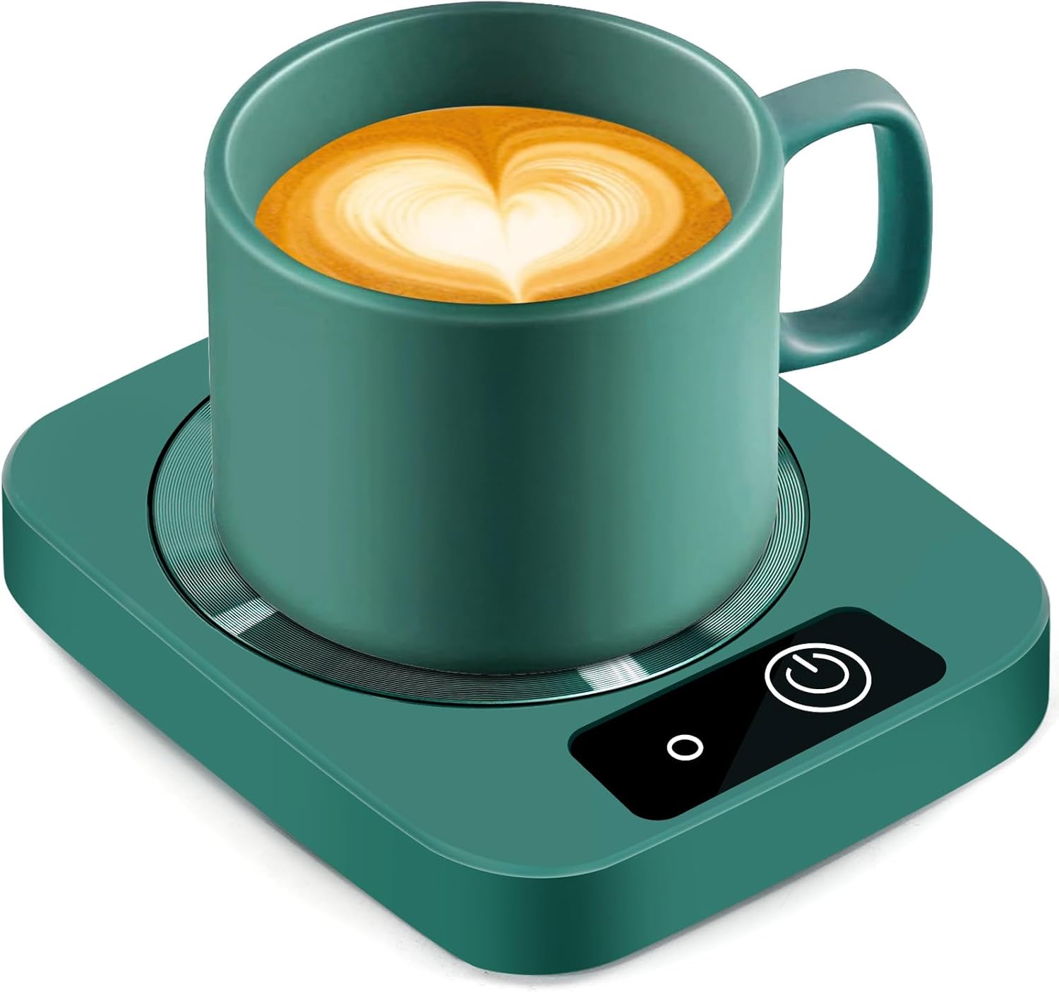 Mug Warmer for Coffee, Electric Coffee Warmer for Desk with Automatic Constant Temperature, with Aluminum Metal Panel for Heating Coffee, Beverage, Milk, Tea and Hot Chocolate (No Cup)