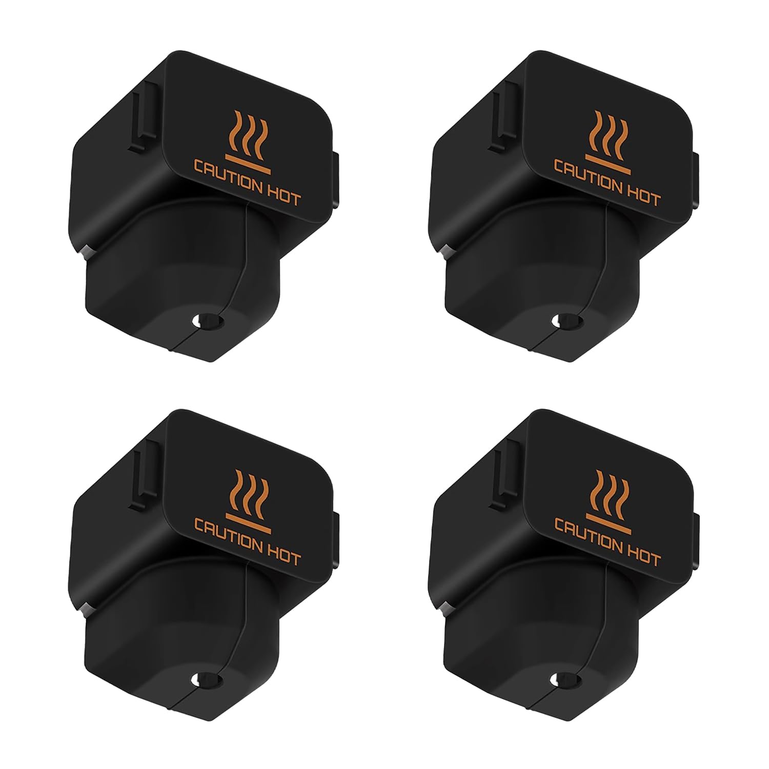 4PCS Silicone Socks Cover for 3D Printer Bambu Lab A1/A1 Mini, High Temperature and Durable Black Silicone Cover 3D Printer Accessories Parts Protecting Extruder Heater Block and Nozzle