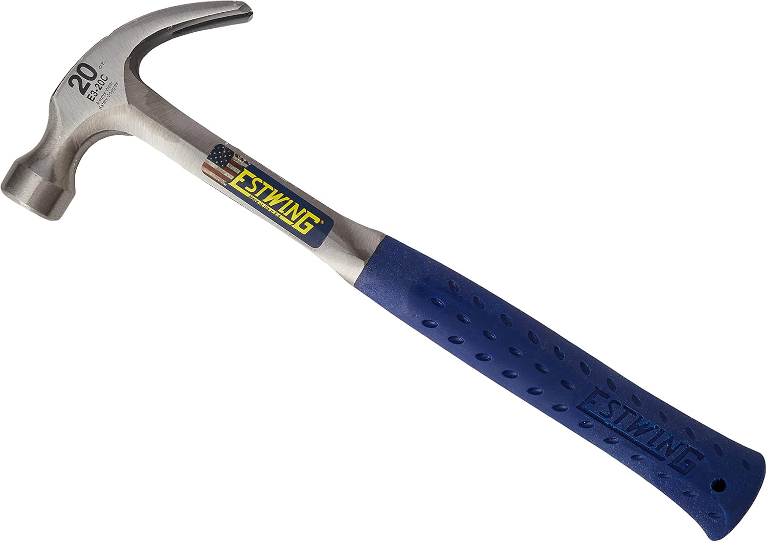 Estwing E3/20c Curved Claw Hammer - Vinyl Grip 20oz