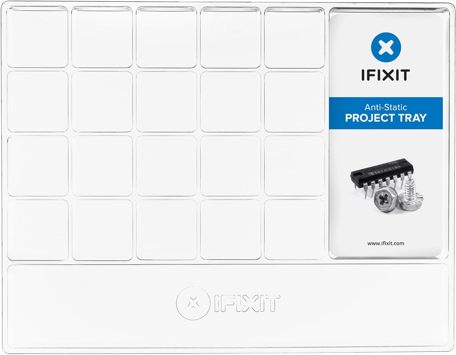 iFixit Anti-Static Project Tray, tray to organize & sort screws, components and tools during your electronics repair, compatible with iPhone