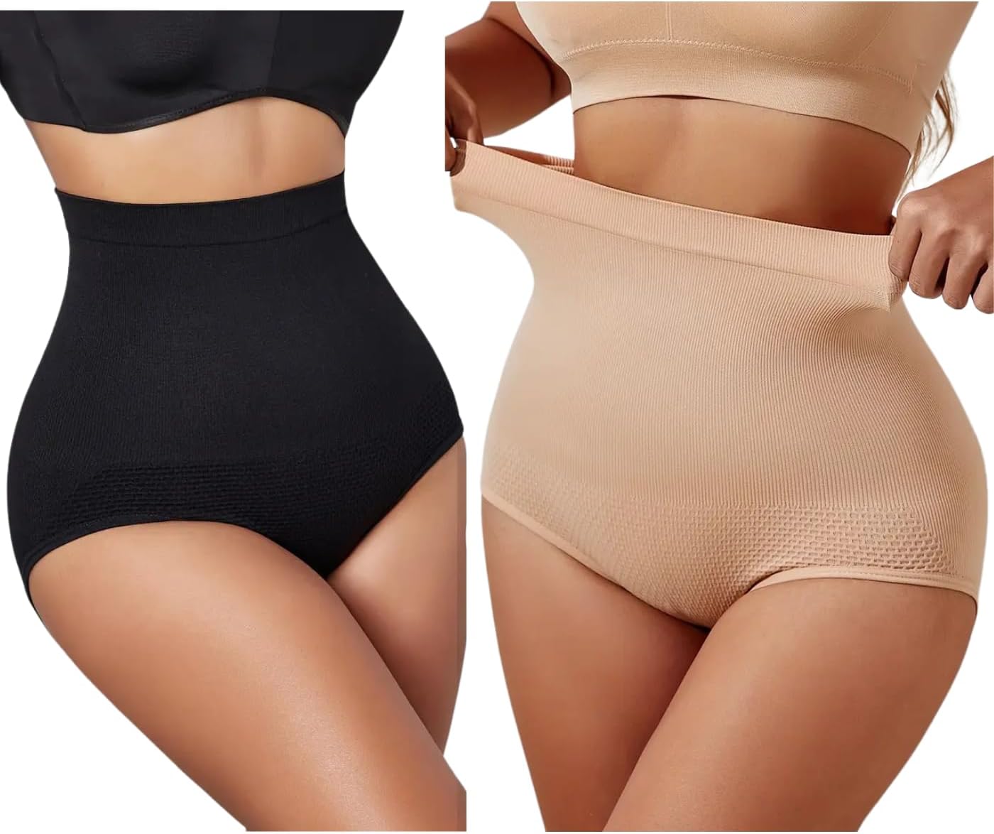 ZiaWorld Women Tummy Control Knickers High Waisted Shapewear Slimming Briefs Underwear Comfort Body Shaper Shorts