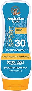 Australian Gold Extreme Sport Sunscreen Lotion SPF 30, 8 Ounce | Broad Spectrum | Sweat & Water Resistant | Non-Greasy | Oxybenzone Free | Cruelty Free