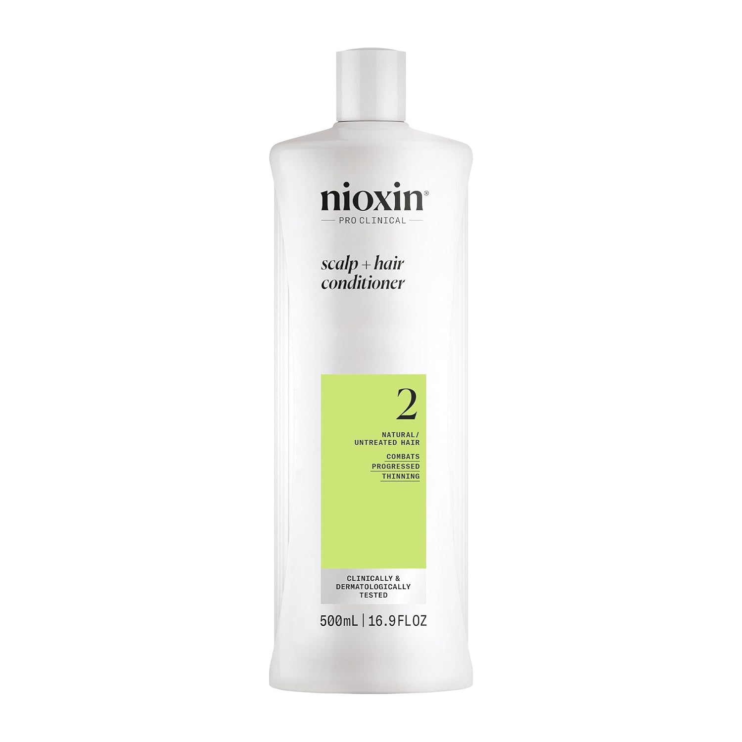Nioxin System 2 Scalp + Hair Thickening Conditioner for Natural Hair with Progressed Thinning | Boost Hair Density with Niacinamide & Biotin | Refreshed Scalp with Healthy Shine