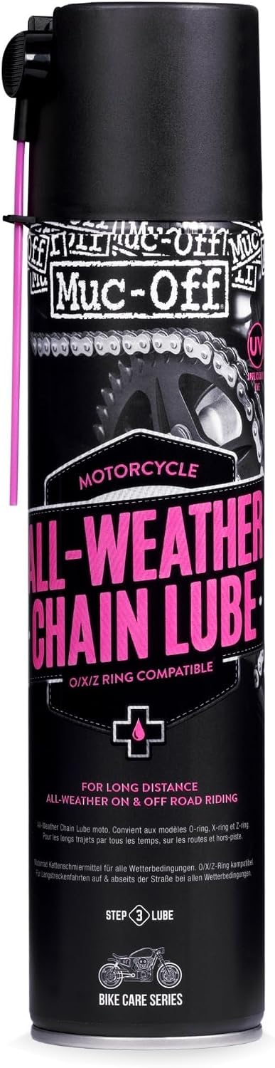 Muc-Off All-Weather Motorcycle Chain Lube, UV Dye - 400ml